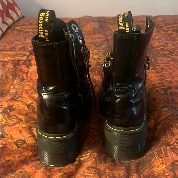 Dr. Martens Black Platform Combat Boots - Picture 6 of 6